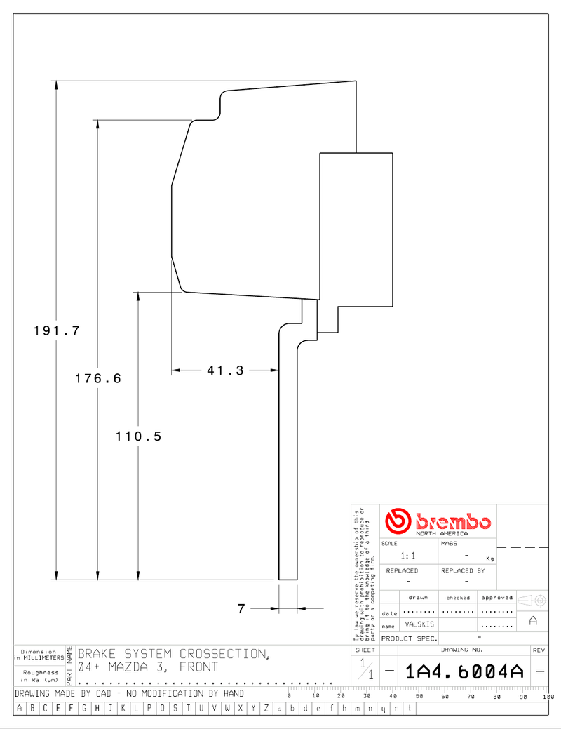 Wheel fitment diagram