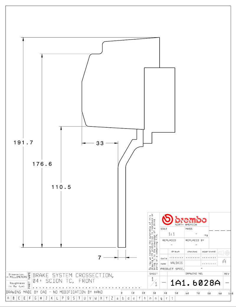 Wheel fitment diagram