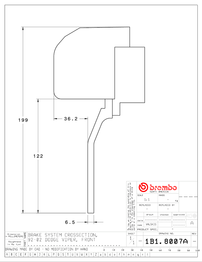 Wheel fitment diagram