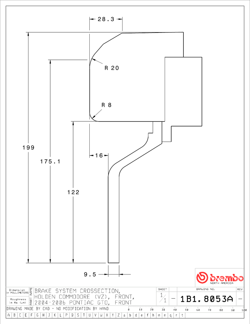 Wheel fitment diagram