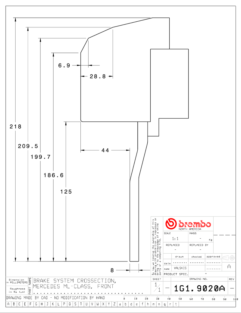 Wheel fitment diagram