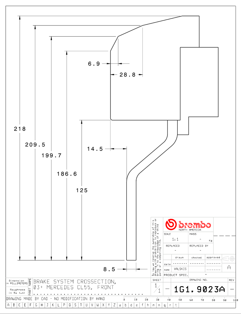 Wheel fitment diagram
