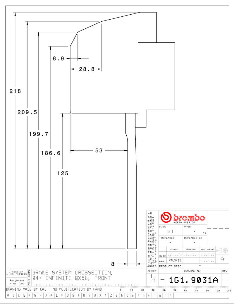 Wheel fitment diagram