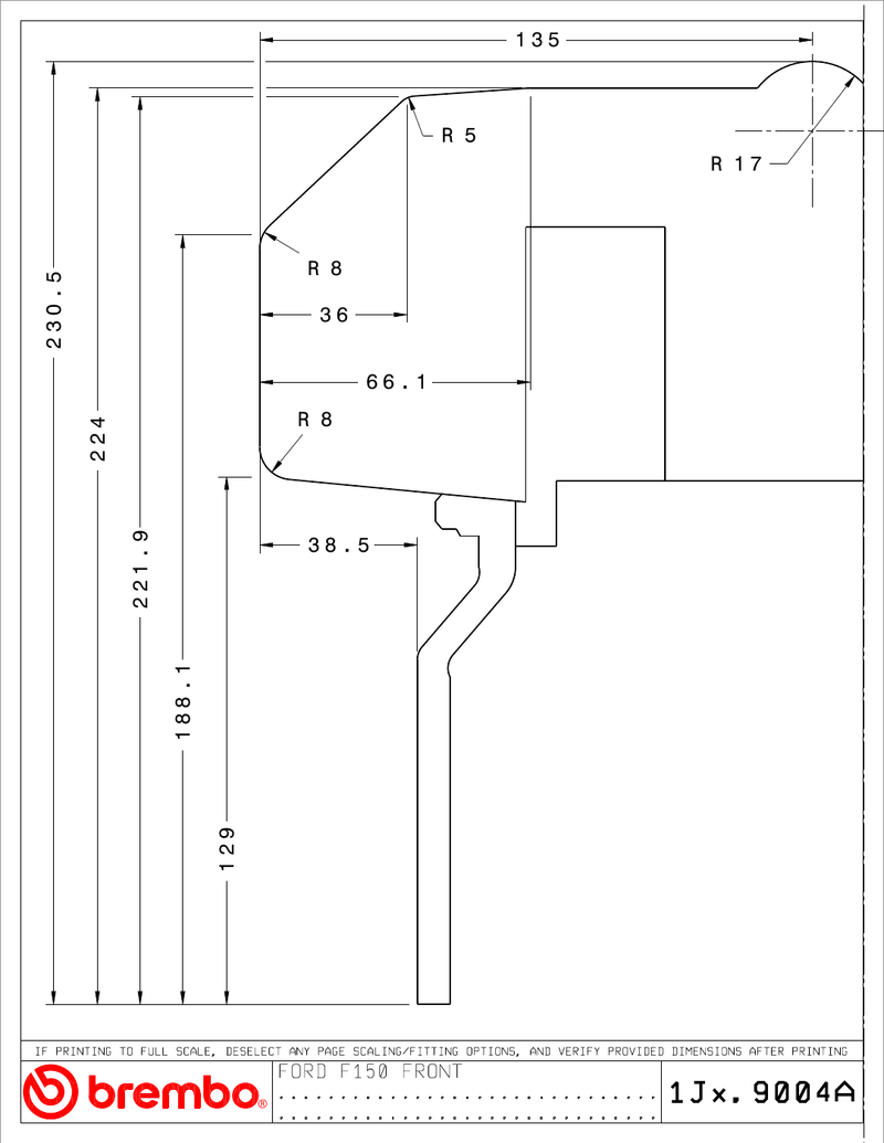 Wheel fitment diagram