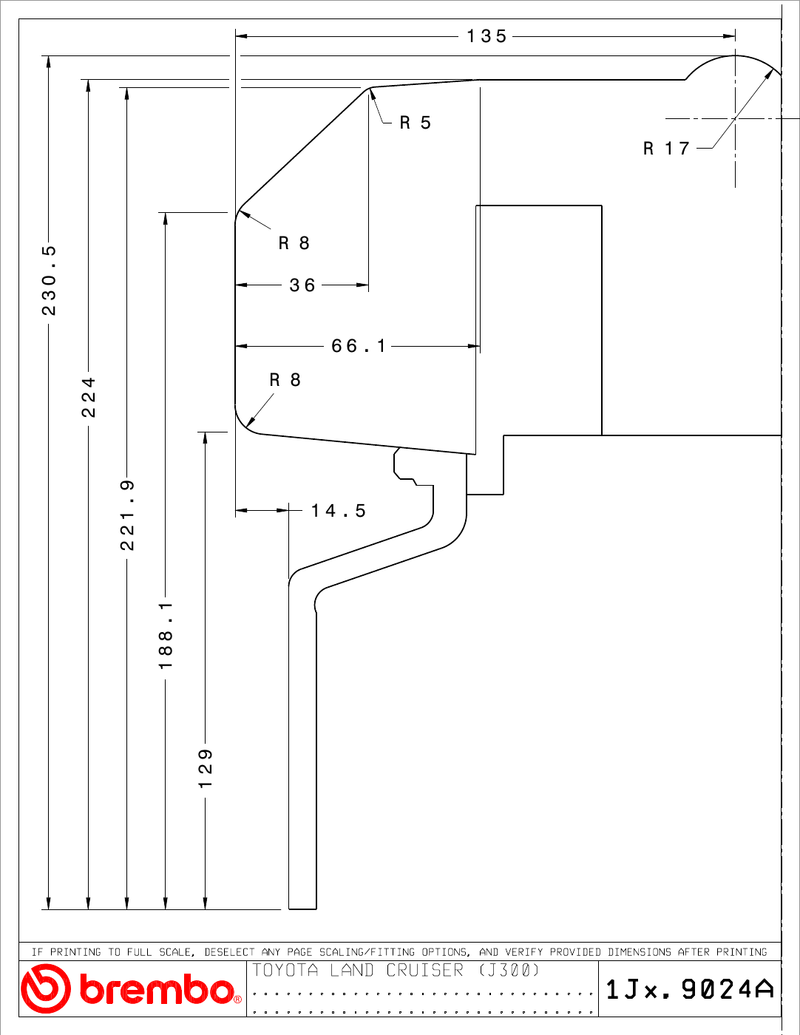 Wheel fitment diagram