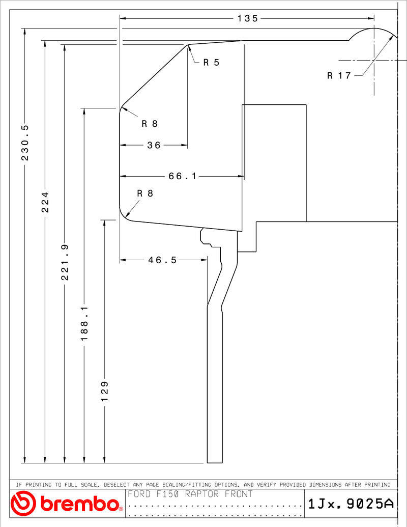 Wheel fitment diagram
