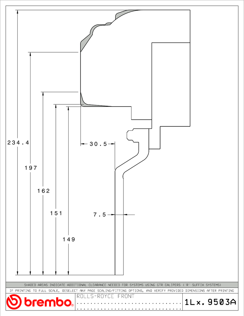 Wheel fitment diagram