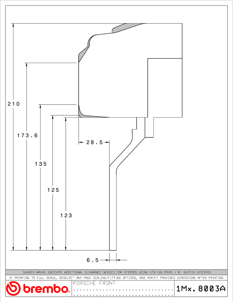 Wheel fitment diagram