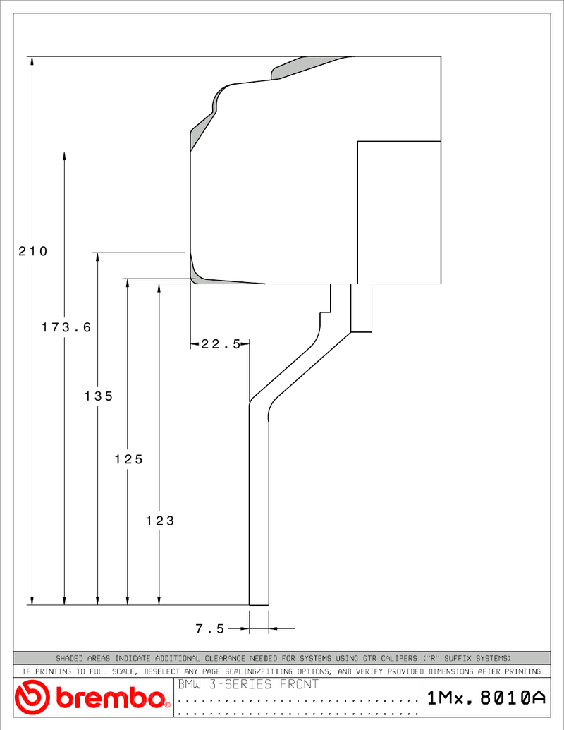 Wheel fitment diagram