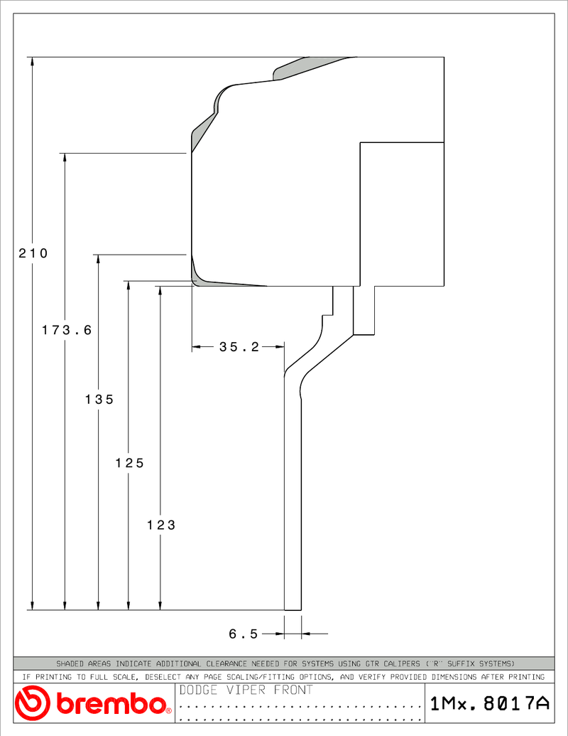 Wheel fitment diagram