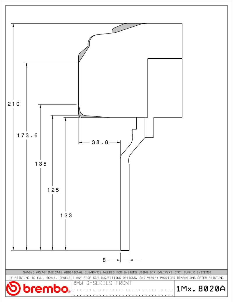 Wheel fitment diagram