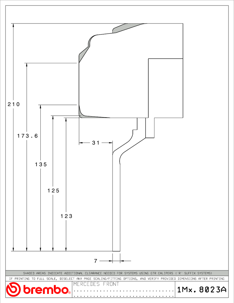 Wheel fitment diagram