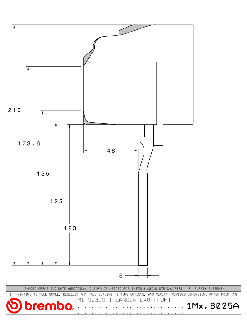 Wheel fitment diagram