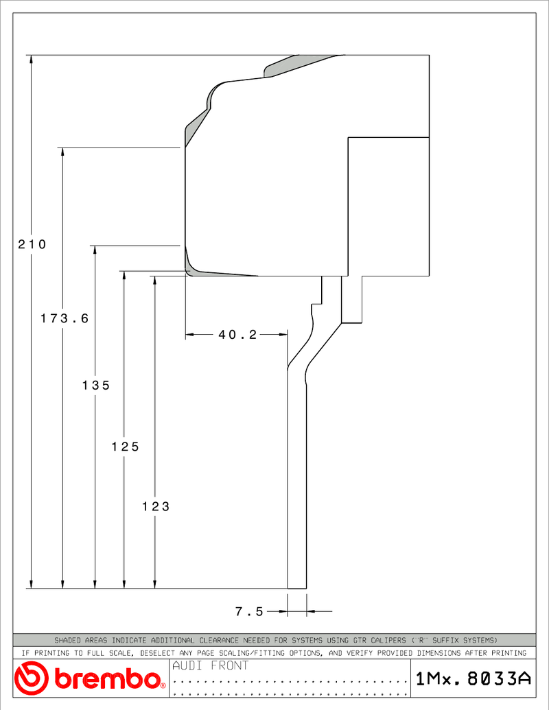 Wheel fitment diagram