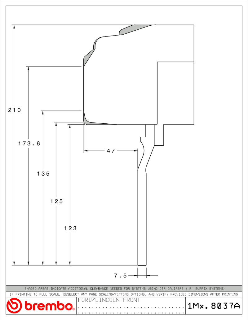 Wheel fitment diagram