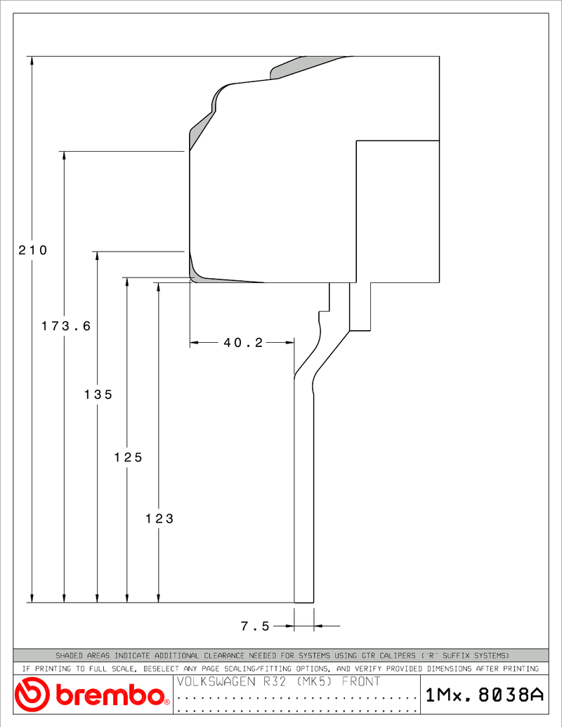 Wheel fitment diagram
