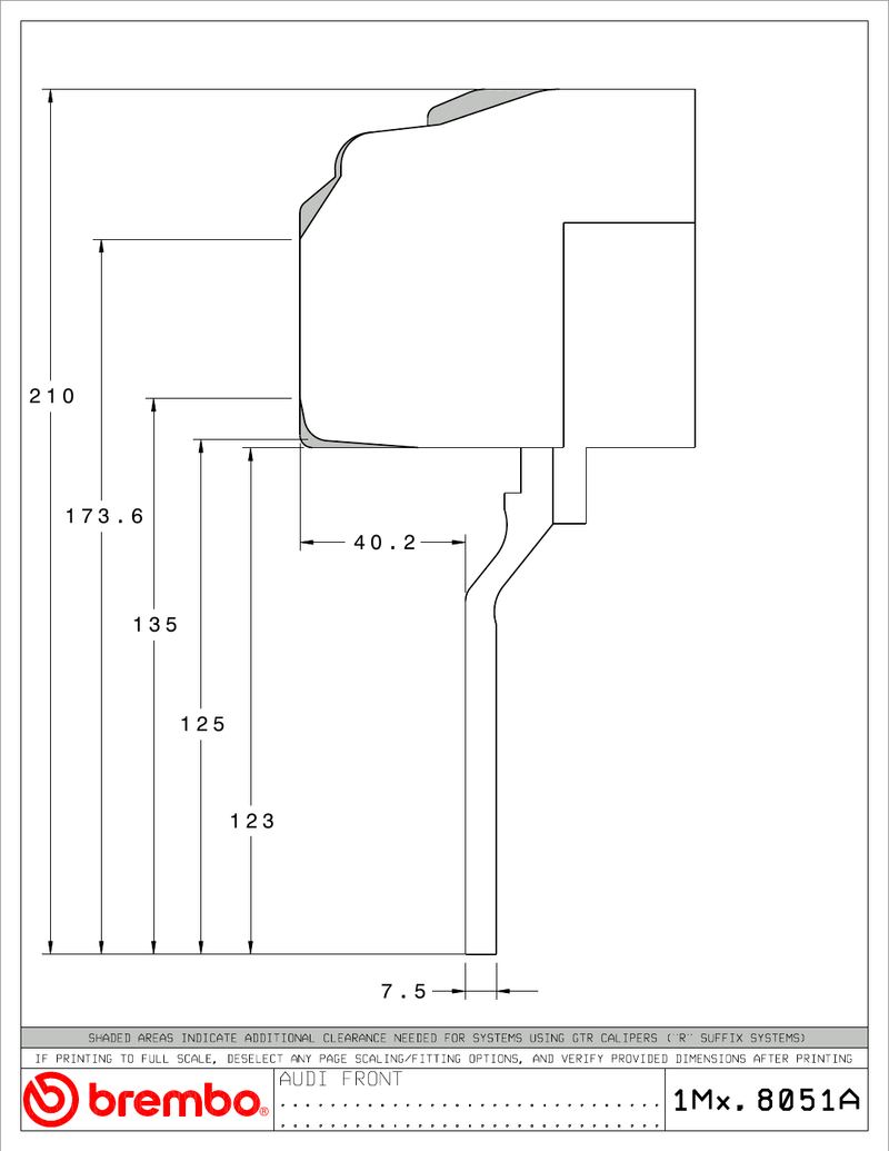Wheel fitment diagram