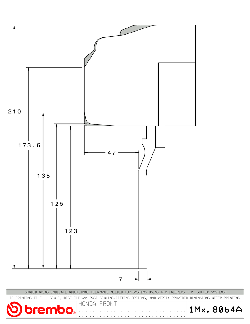 Wheel fitment diagram