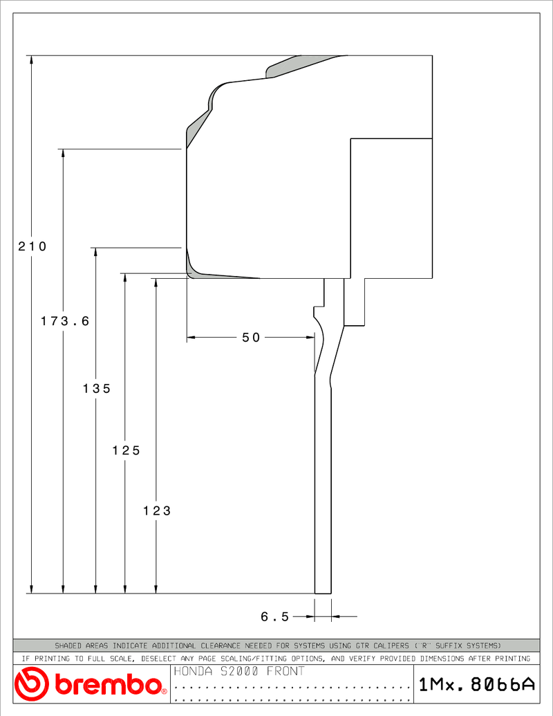 Wheel fitment diagram