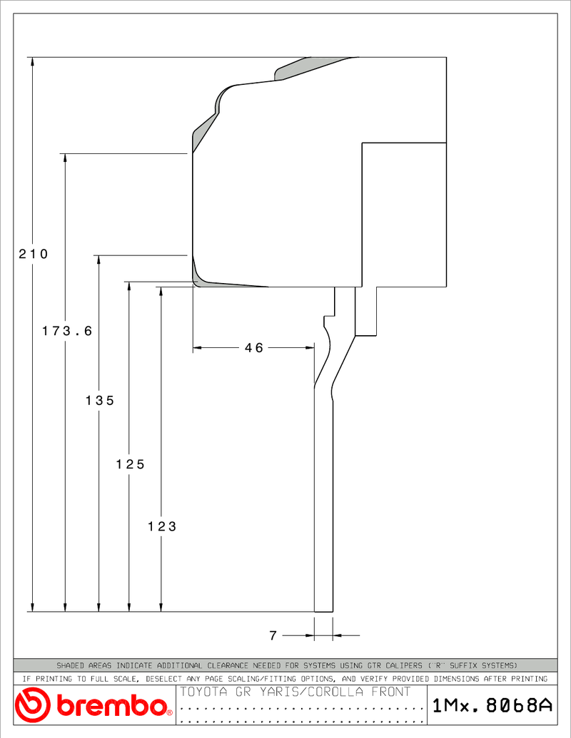 Wheel fitment diagram
