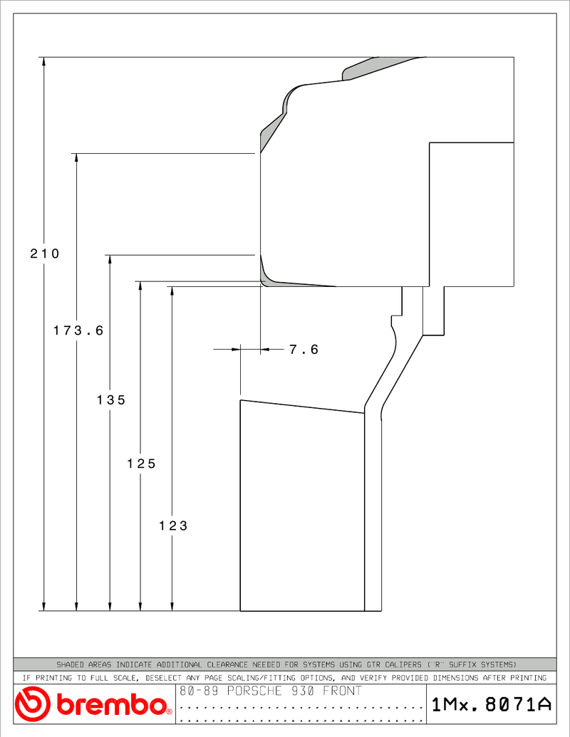 Wheel fitment diagram