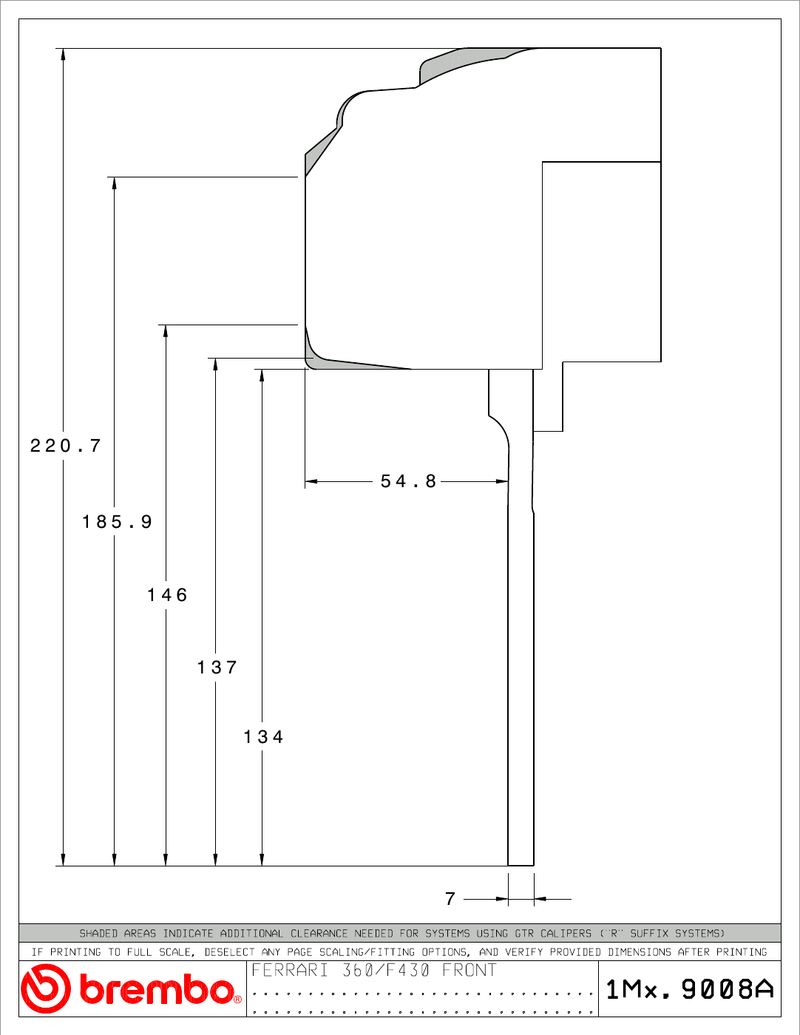 Wheel fitment diagram