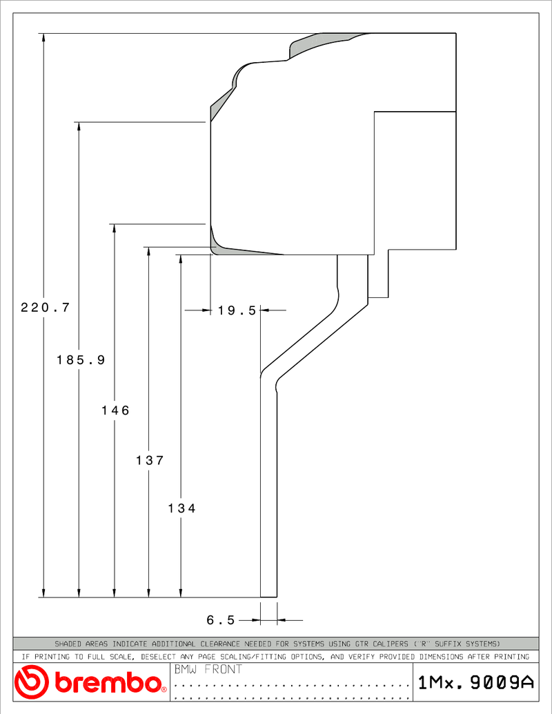Wheel fitment diagram