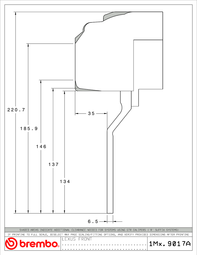 Wheel fitment diagram