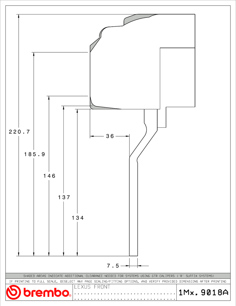 Wheel fitment diagram
