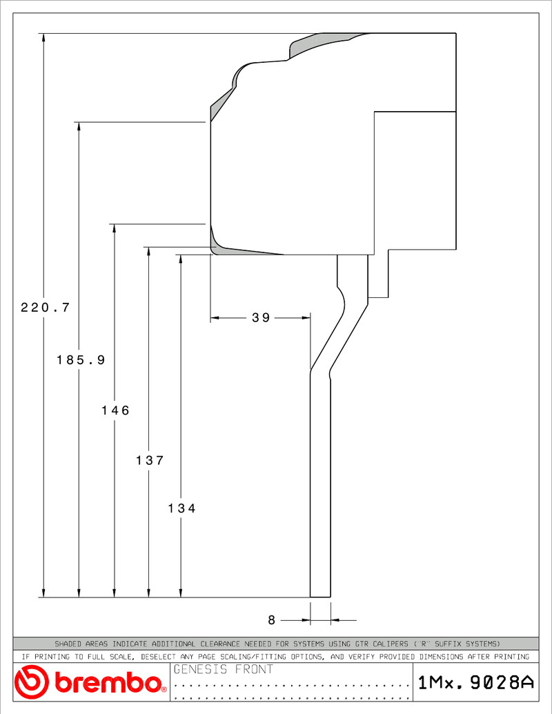 Wheel fitment diagram