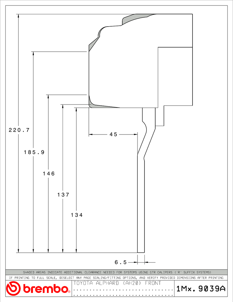 Wheel fitment diagram
