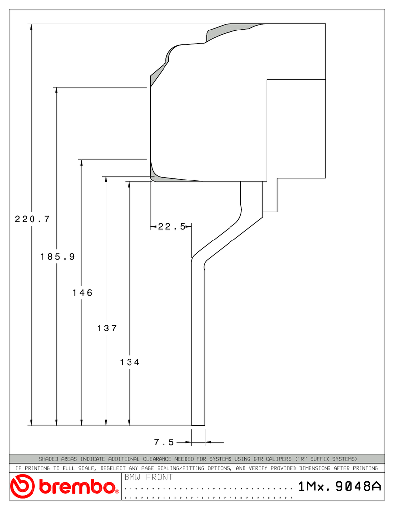 Wheel fitment diagram