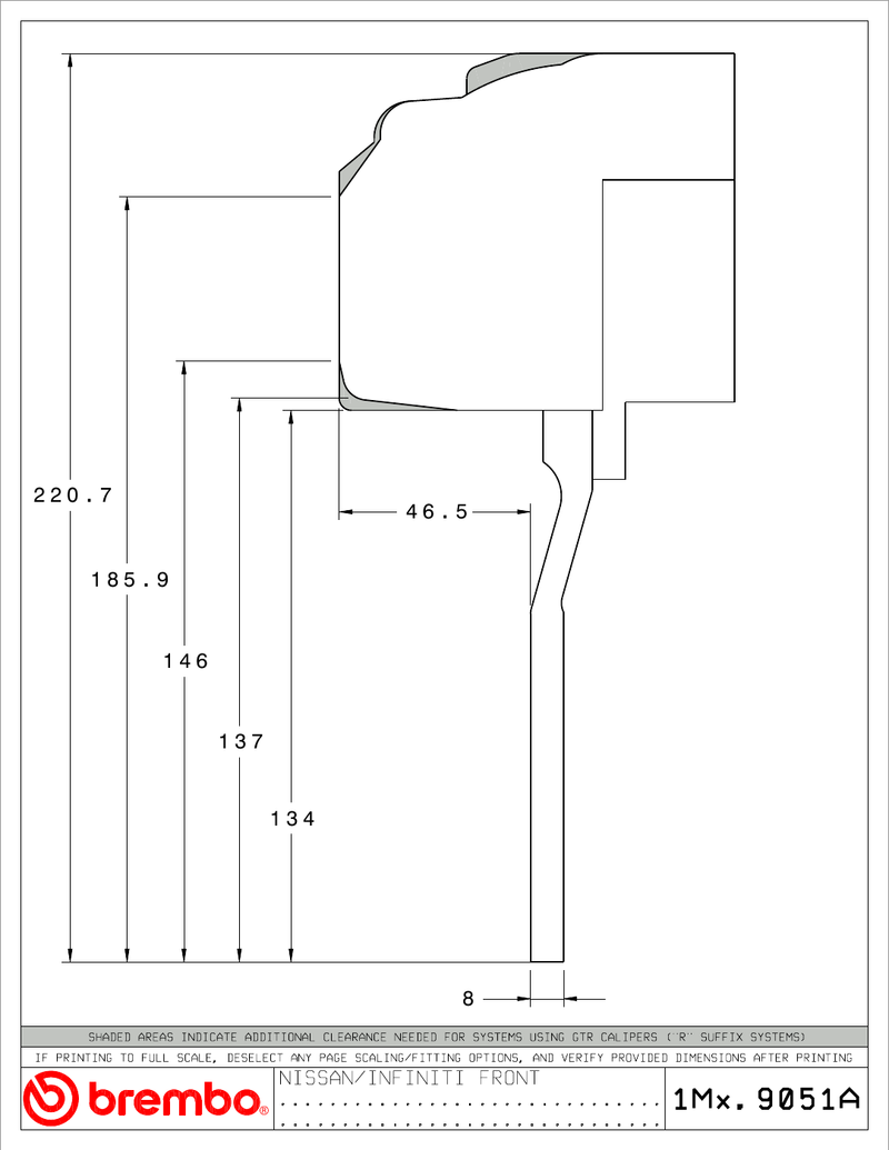 Wheel fitment diagram