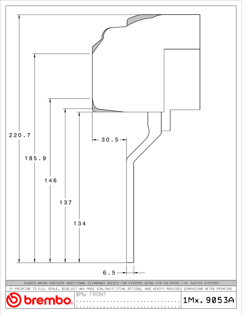 Wheel fitment diagram