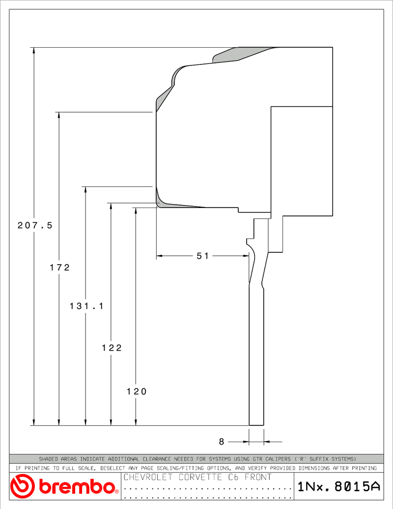 Wheel fitment diagram