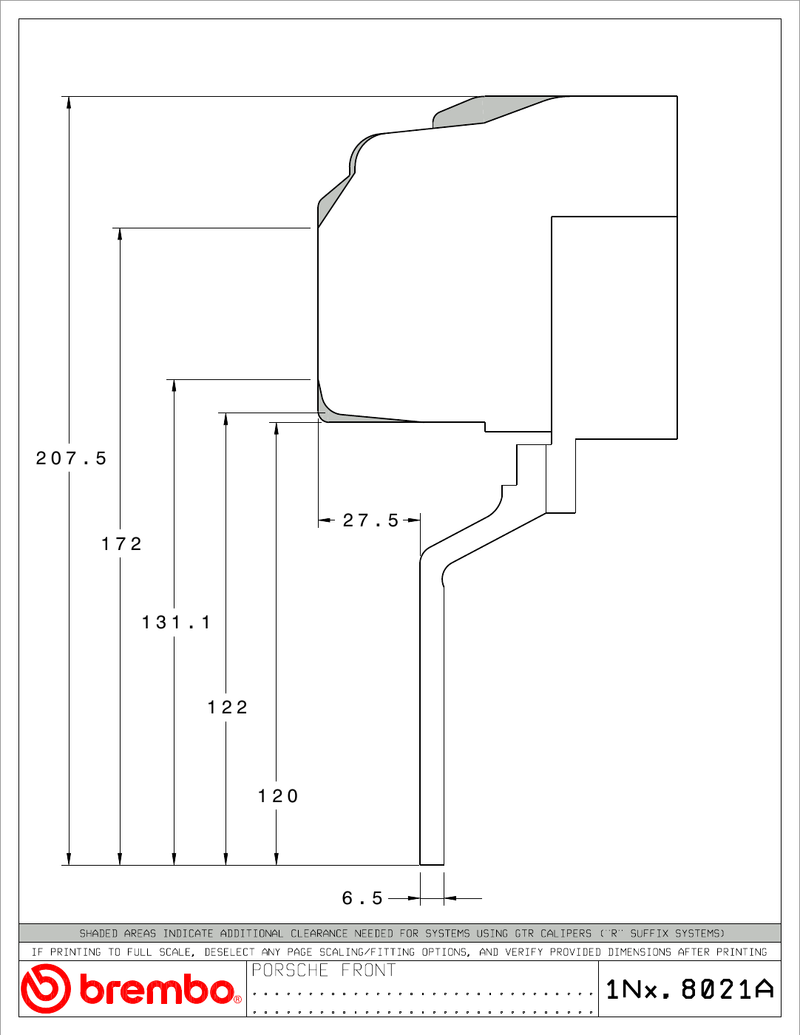 Wheel fitment diagram