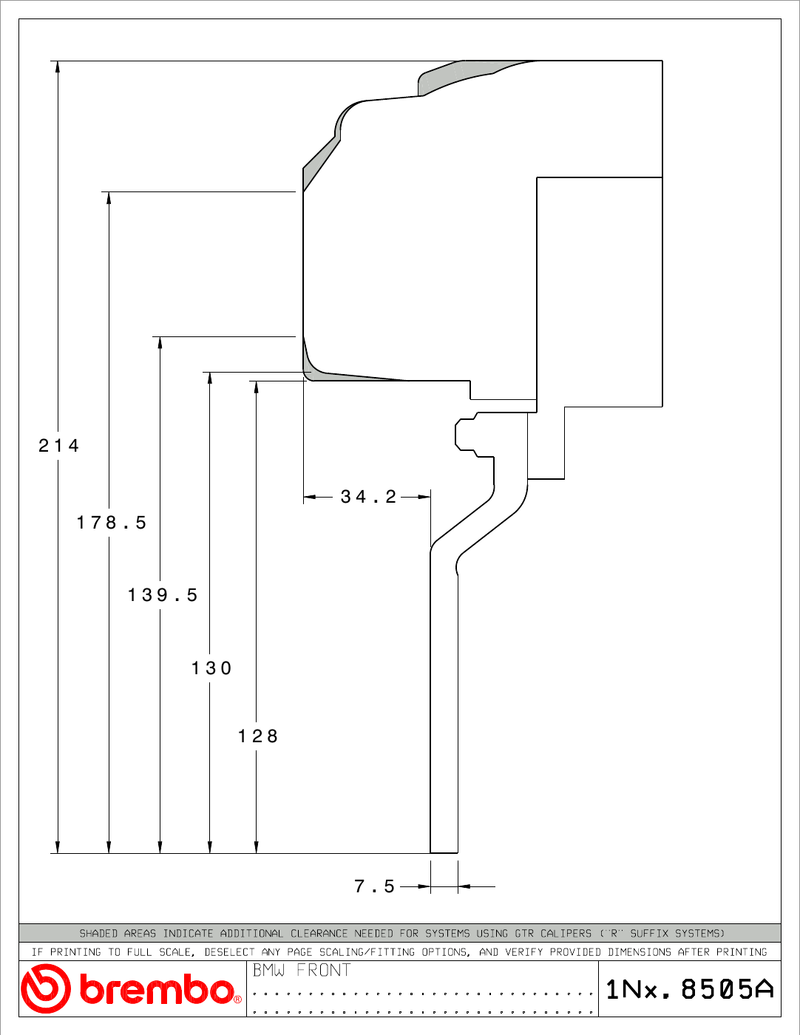 Wheel fitment diagram