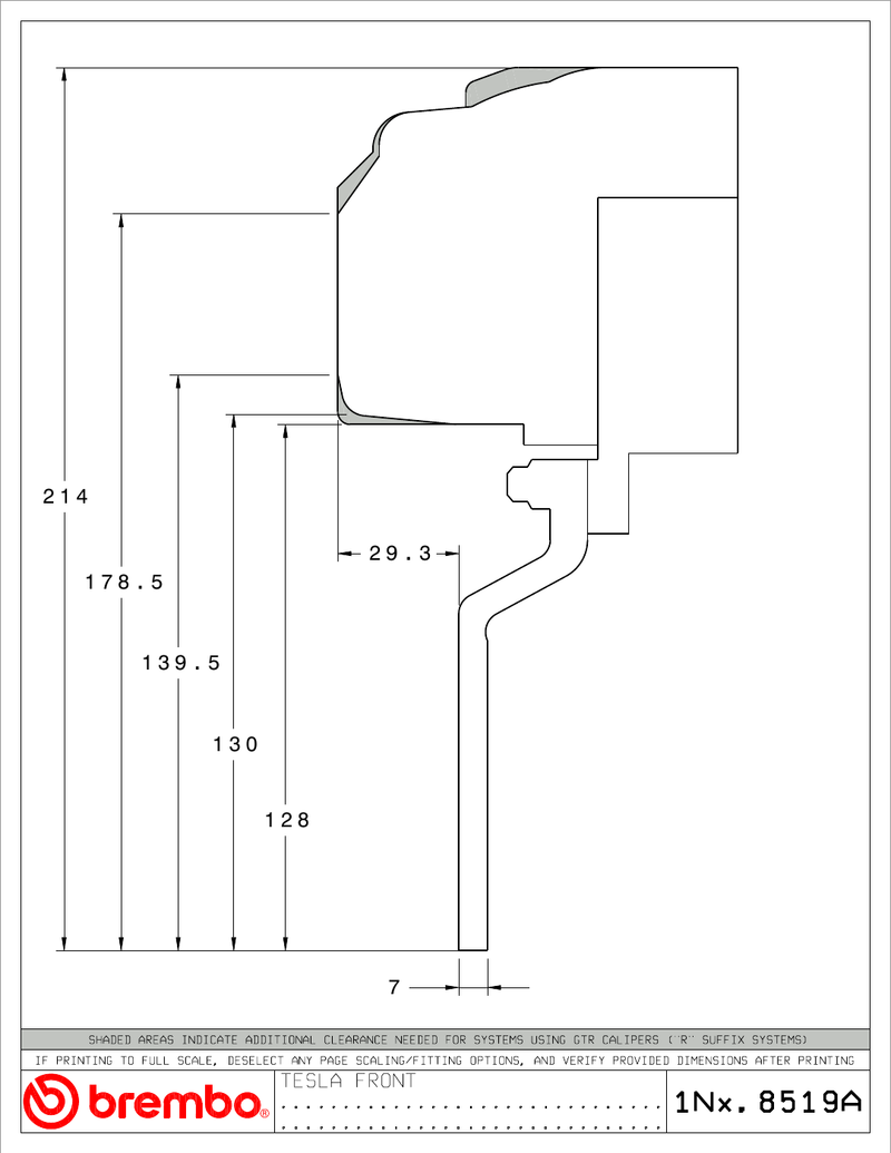 Wheel fitment diagram