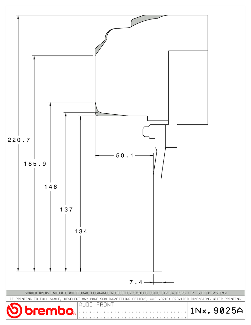 Wheel fitment diagram