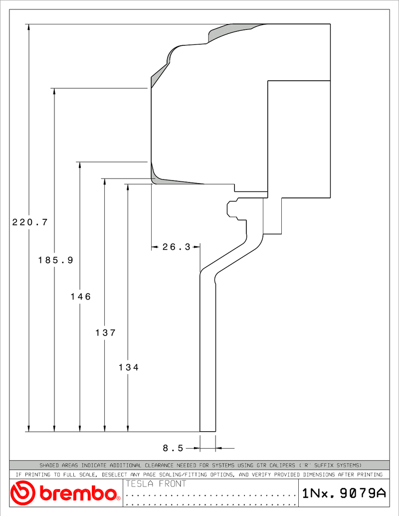 Wheel fitment diagram