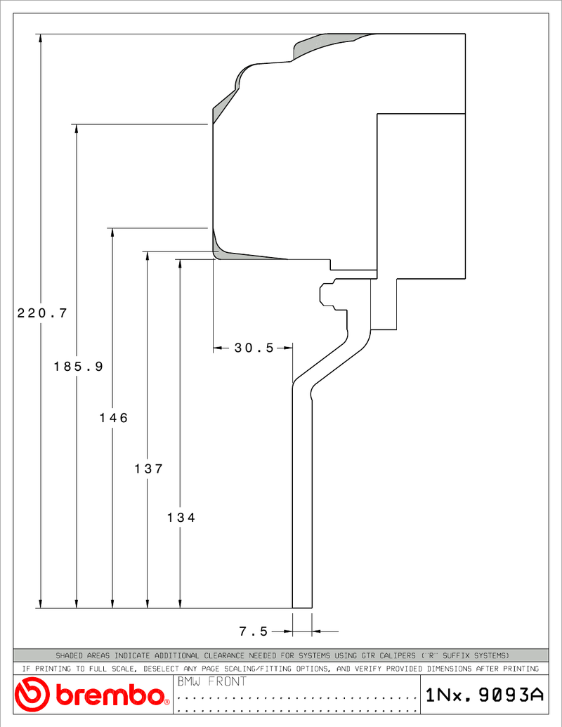 Wheel fitment diagram