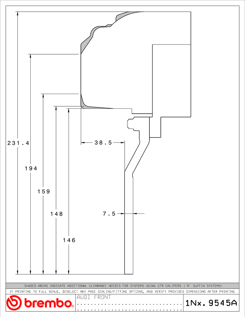 Wheel fitment diagram