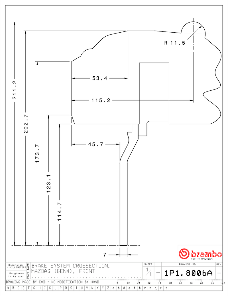 Wheel fitment diagram