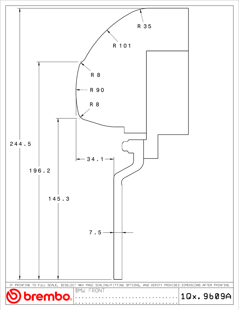 Wheel fitment diagram