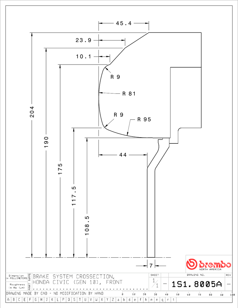Wheel fitment diagram