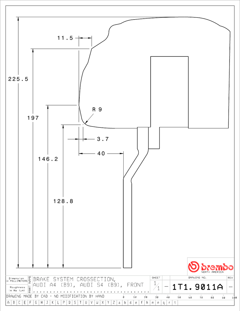 Wheel fitment diagram