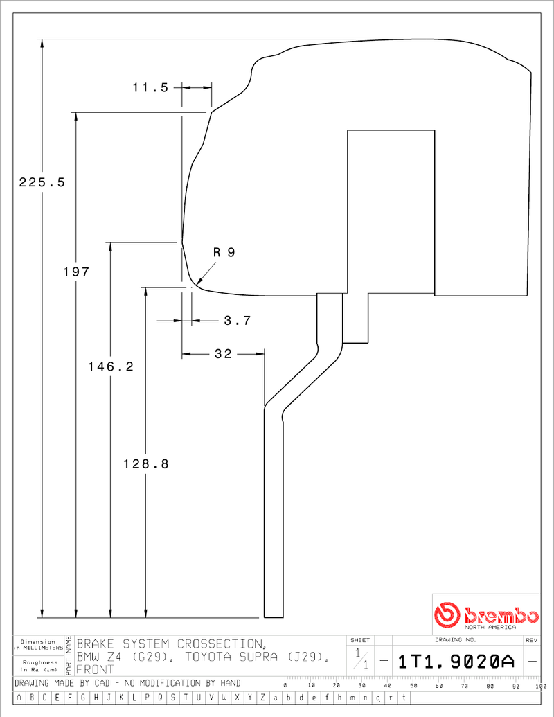 Wheel fitment diagram