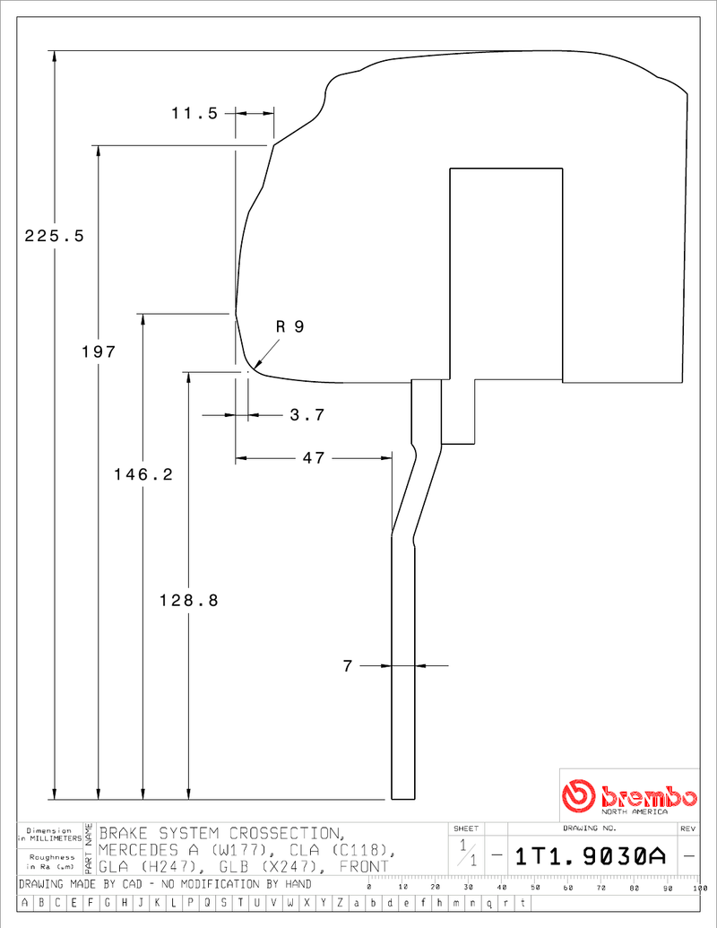 Wheel fitment diagram