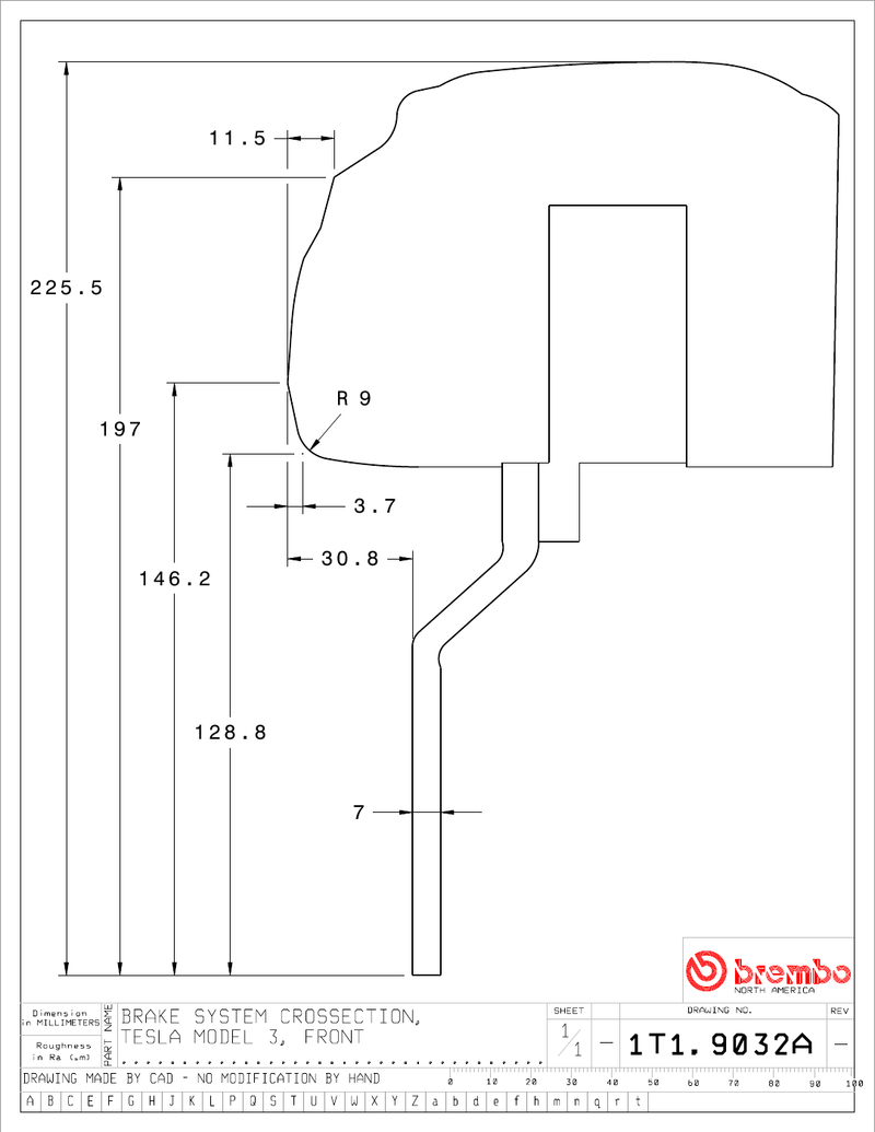 Wheel fitment diagram