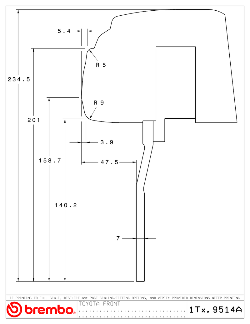 Wheel fitment diagram